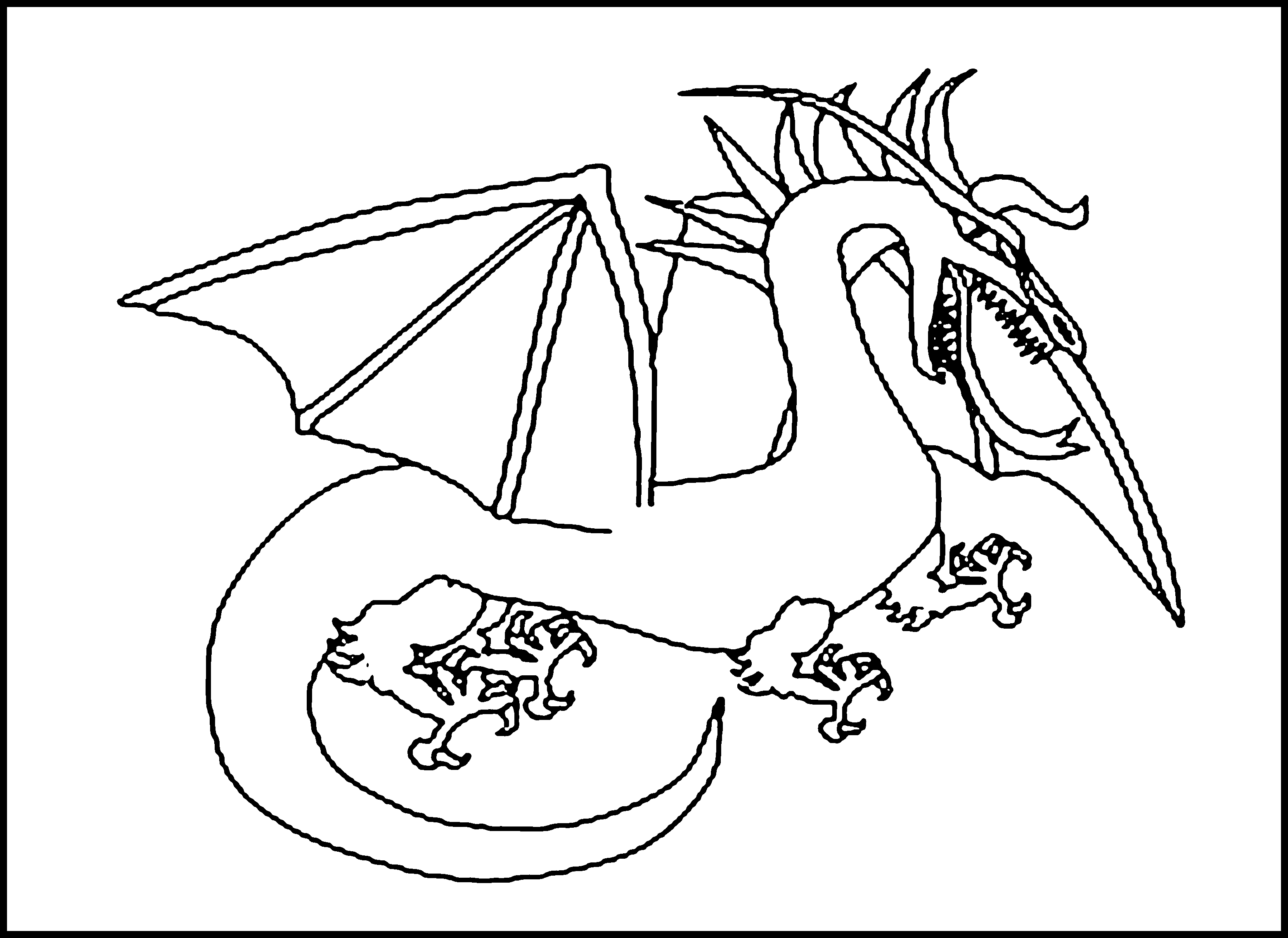 3120x2271 Free Printable Dragon Coloring Pages For Kids