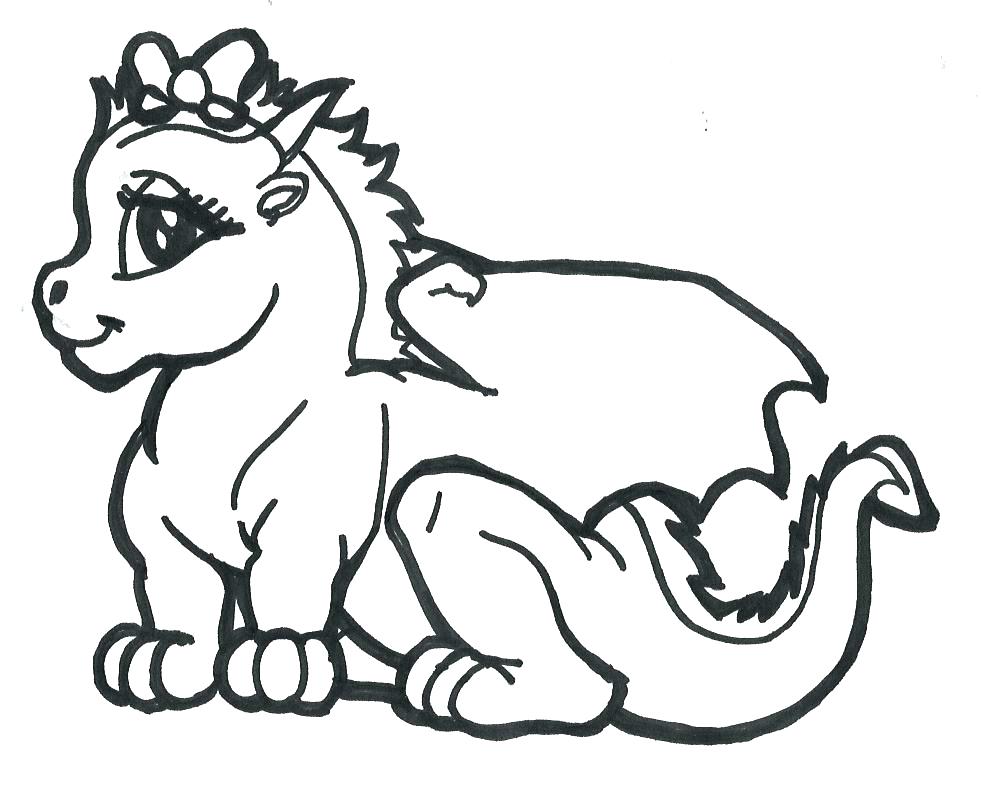 981x798 Dragon Coloring Pages For Kids Dragon Coloring Pages A Coloring