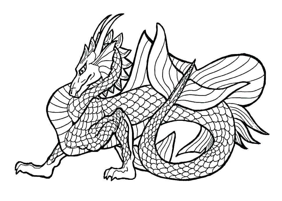 970x692 Dragon Coloring Pages Online Free Kids Coloring Greatest Scary