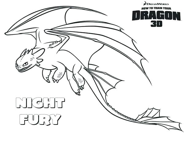 600x464 Dragon Coloring Page