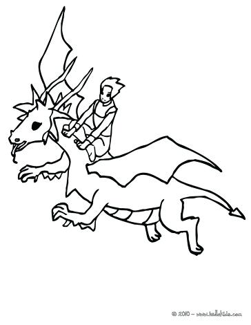 364x470 Dragon Coloring Page