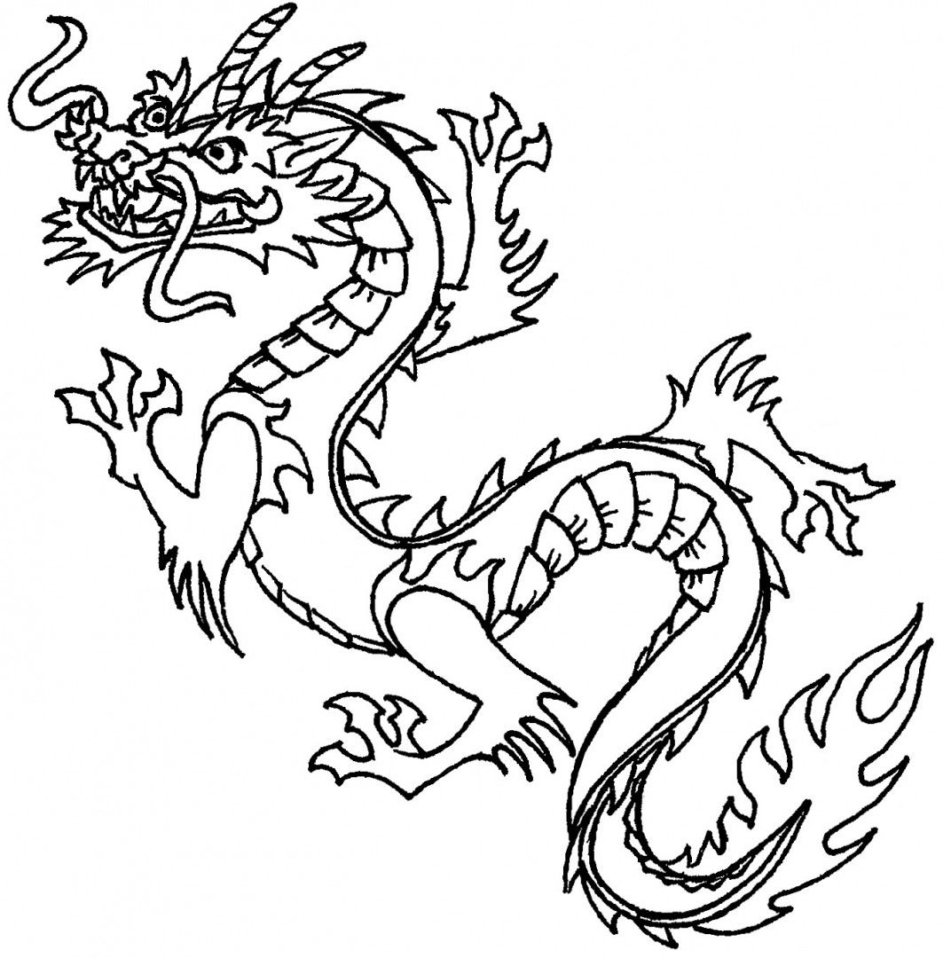 1063x1080 Dragon Coloring Pages Colorings