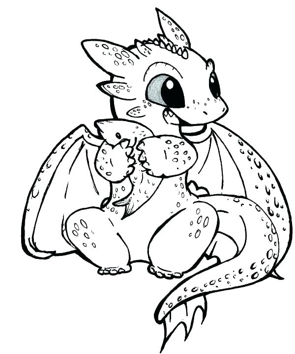 600x722 Free Coloring Pages Dragons