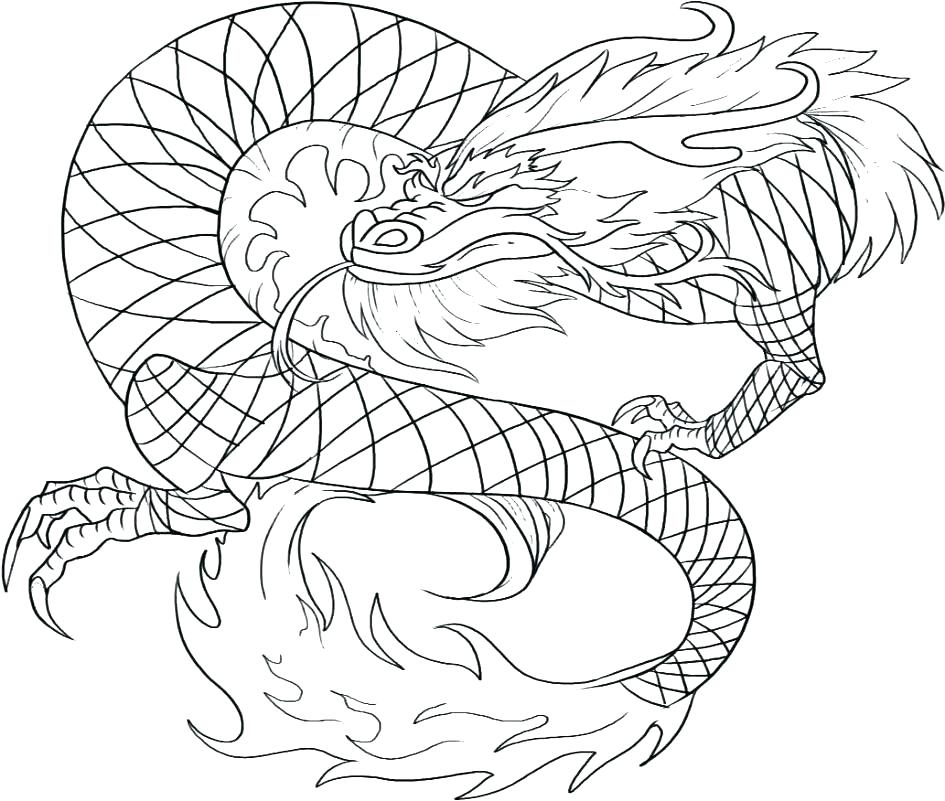945x801 Dragon Head Coloring Page Printable Dragon Coloring Pages Dragon