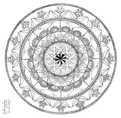 236x232 Free Printable Mandala Coloring Pages Fire Dragon Mandala