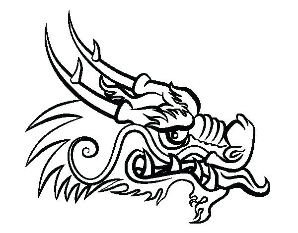 600x470 Coloring Page Dragon Chinese New Year Dragon Mask Coloring Page