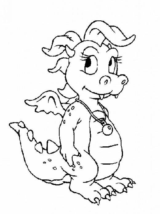 520x693 Dragon Printable Coloring Pages Hubpages
