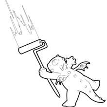 220x220 Dragon Coloring Pages, Drawing For Kids, Reading Learning