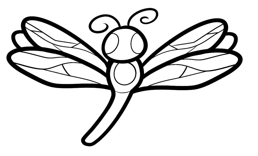 998x604 Dragonfly Coloring Pages