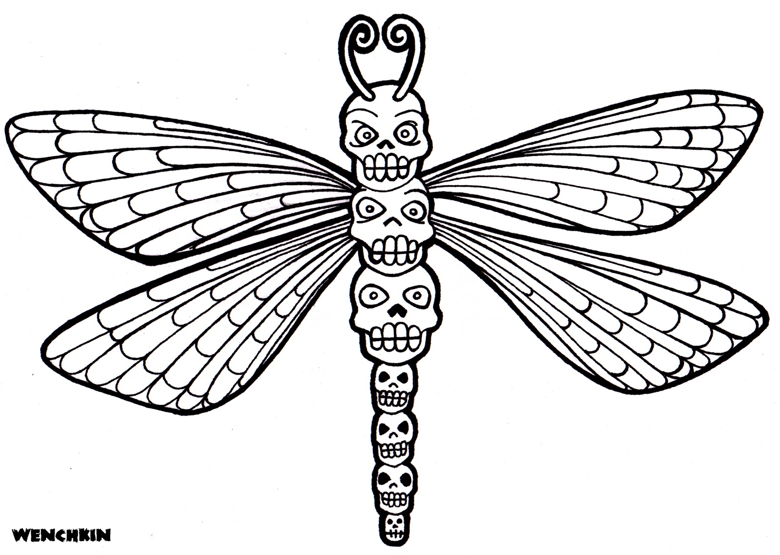 1600x1139 Dragonfly Coloring Pages For Adults
