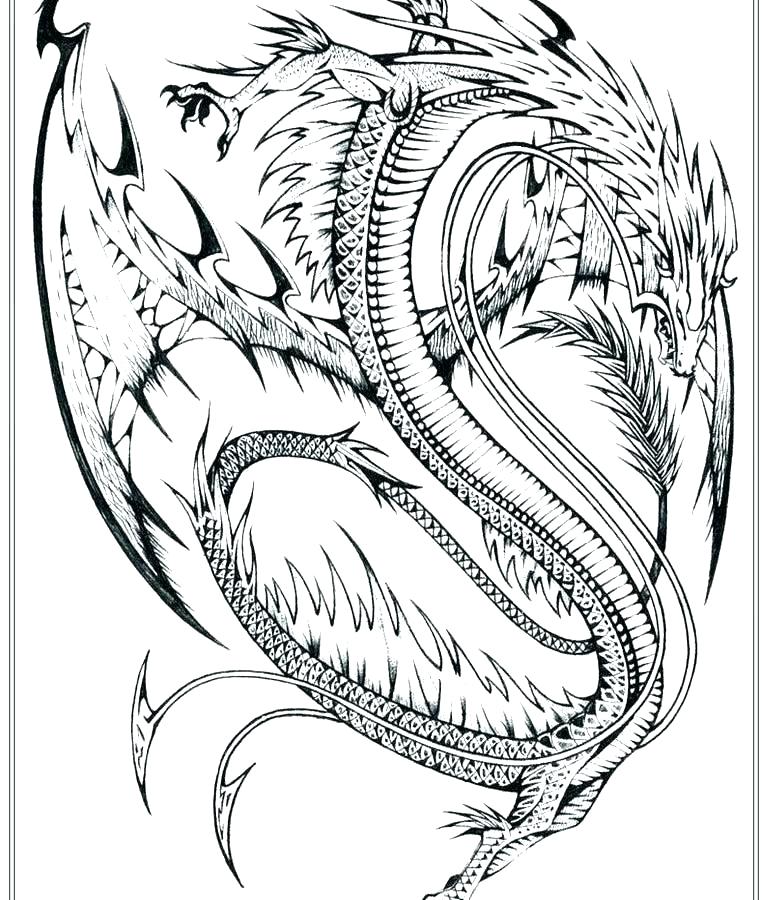 768x900 Dragon Coloring Pages Printable Printable Dragon Coloring Pages