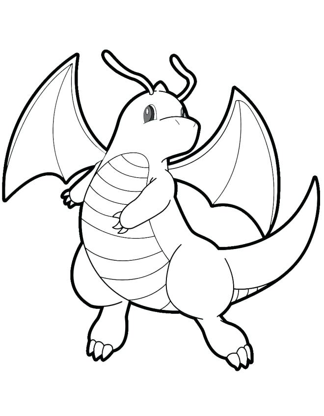 660x847 Dragonite Coloring Page Coloring Pages Colouring Page Inside