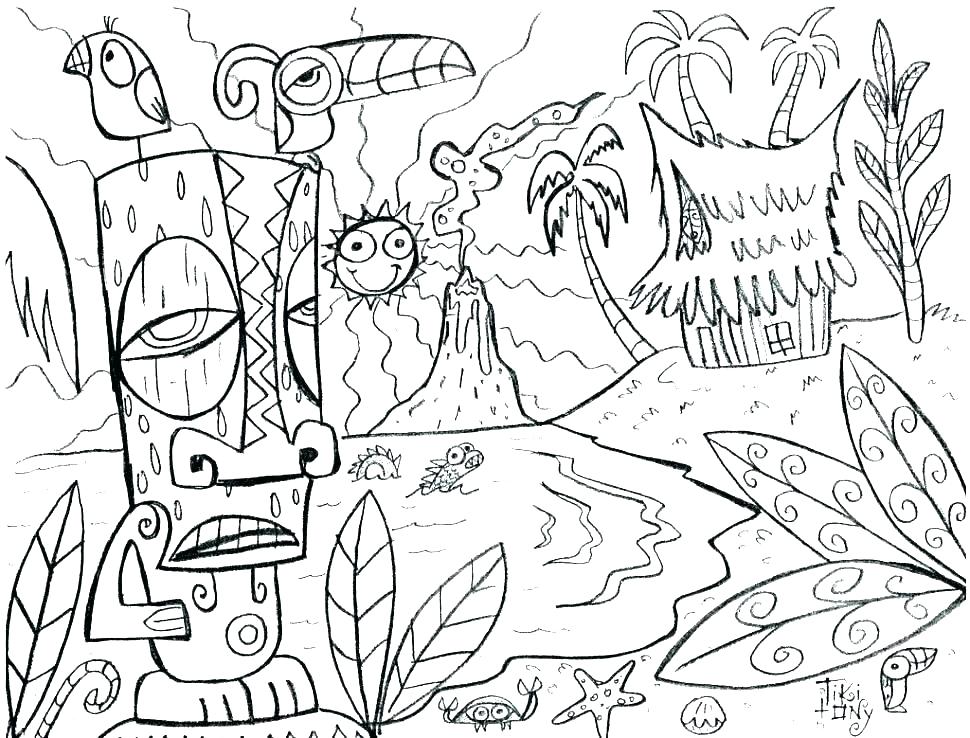 970x738 Total Drama Island Coloring Pages Action Coloring Page