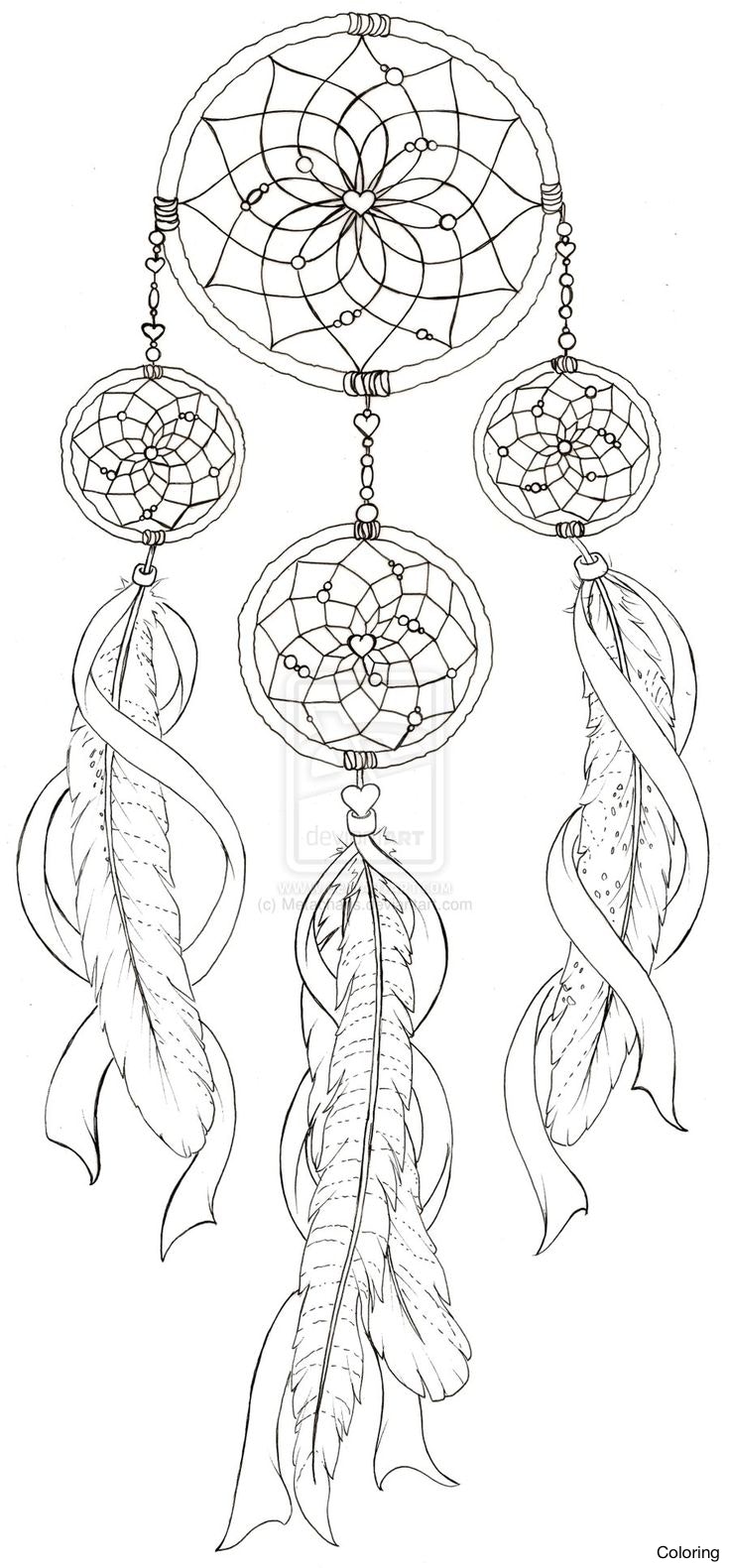 736x1581 Dream Catcher Coloring Pages Luxury Dreamcatcher To Print