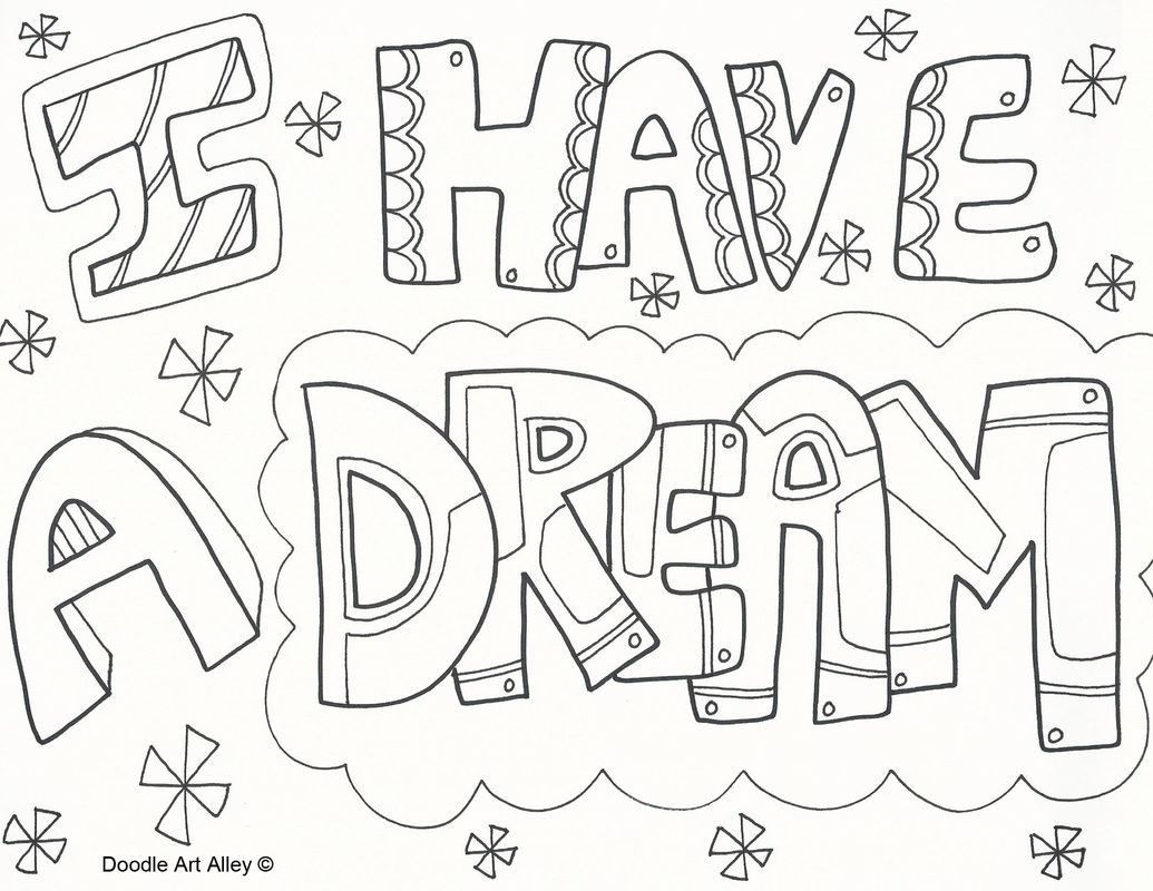 1035x800 I Have A Dream Coloring Pages