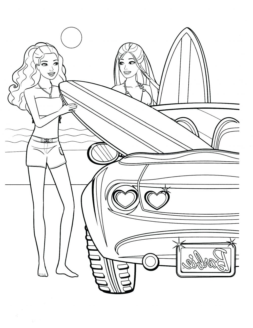 1024x1325 Tested Barbie In The Dream House Coloring Page