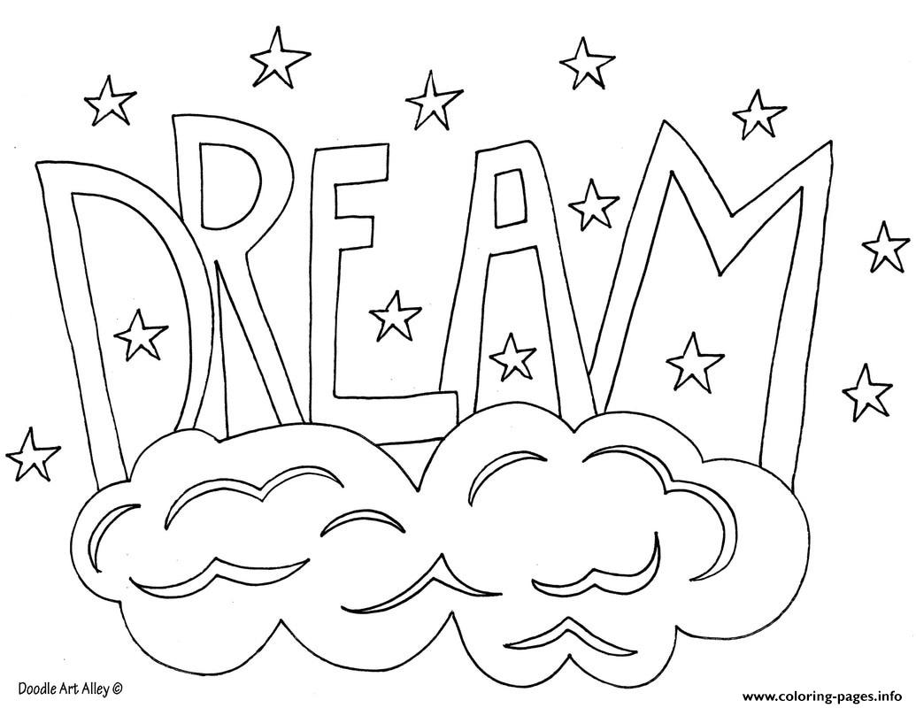 1035x800 Word Dream Coloring Pages Printable