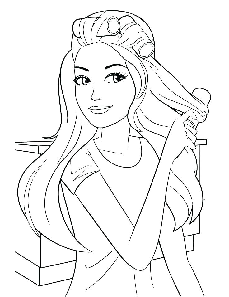 736x952 Barbie Dream House Coloring Pages