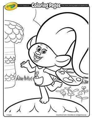 296x381 Free Printable Dreamworks Trolls Coloring Pages Harper Troll