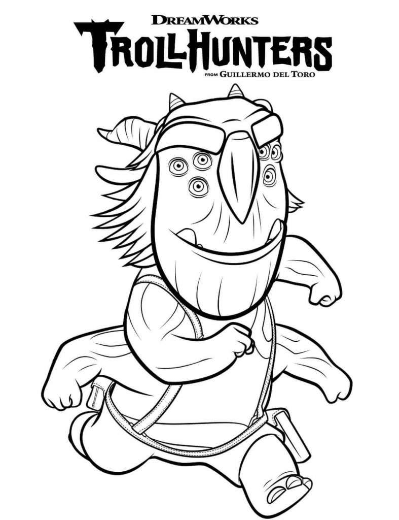 787x1024 Printable Dreamworks Trollhunters Coloring Pages You Won't Find