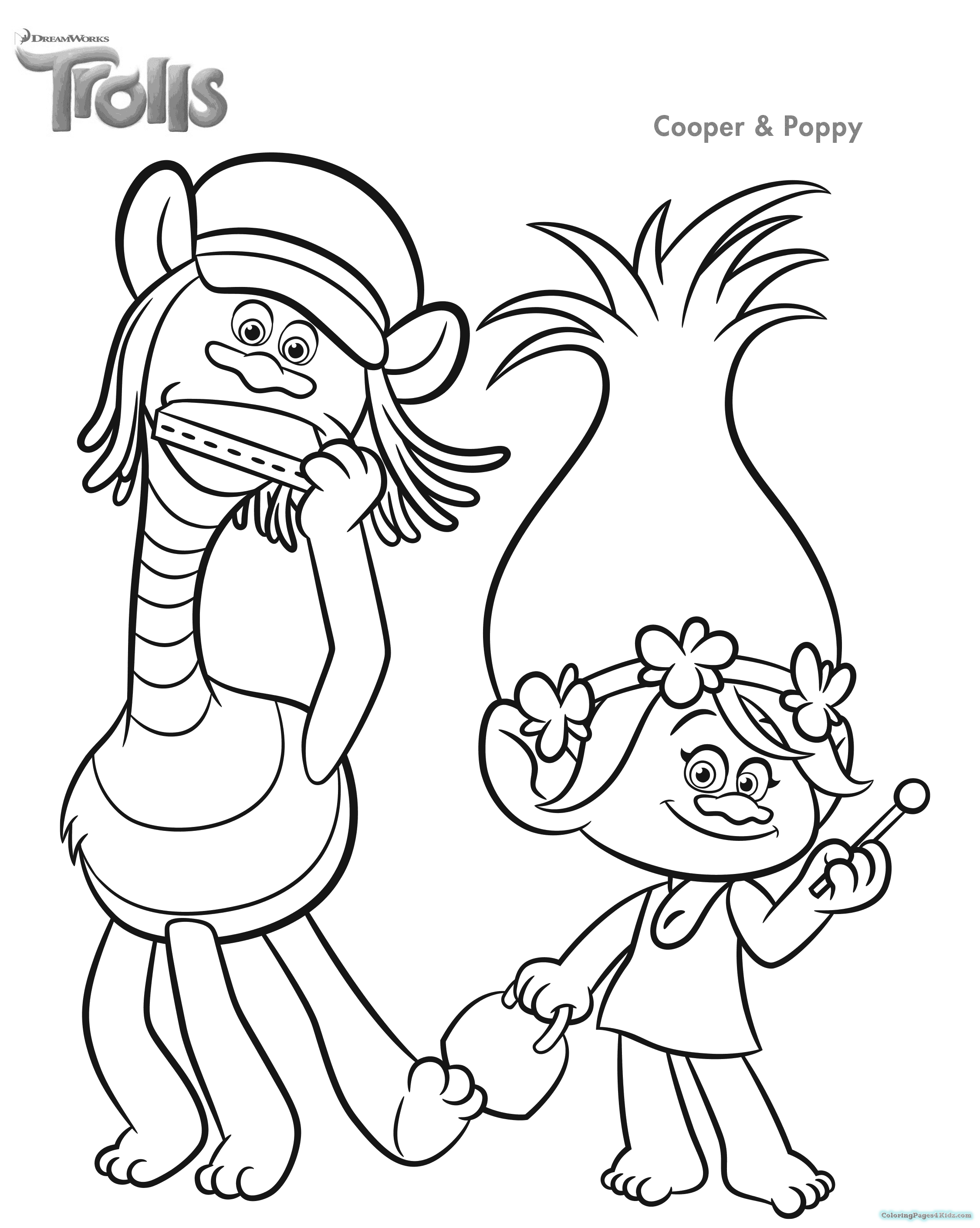 2250x2820 Trolls Dreamworks Coloring Pages Coloring Pages For Kids