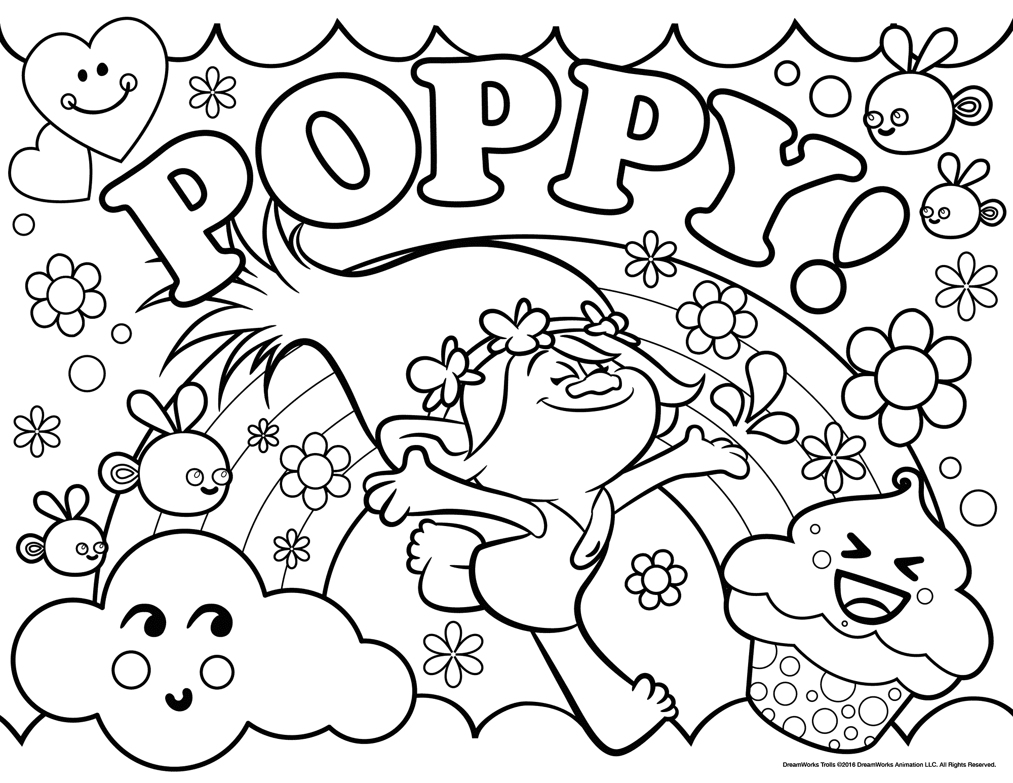 2000x1545 Trolls Movie Coloring Pages Best Coloring Pages For Kids