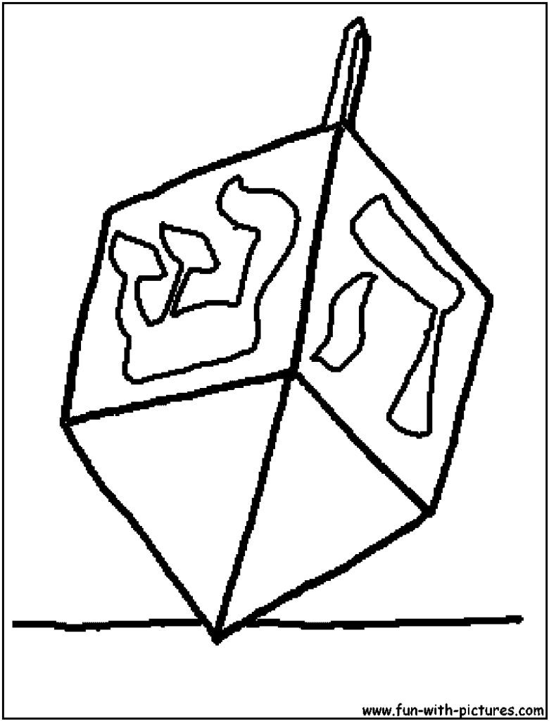 780x1024 Dreidel Coloring Pages For Shimosoku Biz Throughout