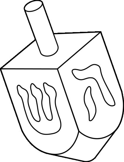 422x550 Dreidel Line Art Dreidel Coloring Pages Free