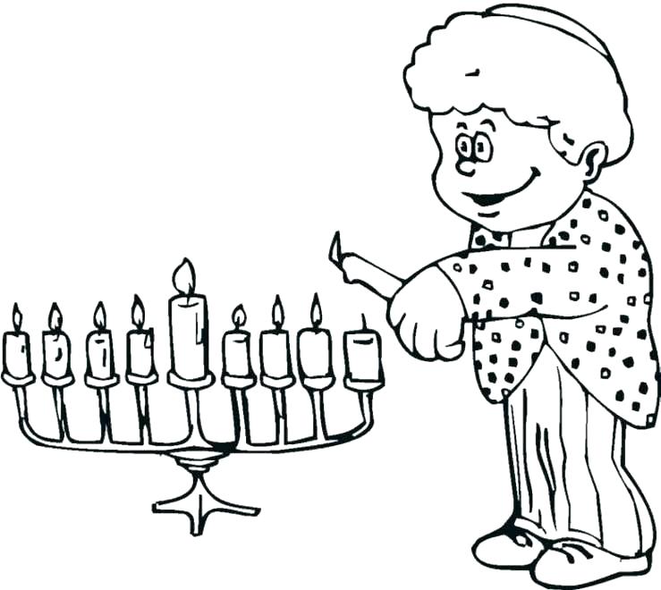 739x660 Muscle Coloring Pages Muscle Coloring Pages Menorah Coloring Page