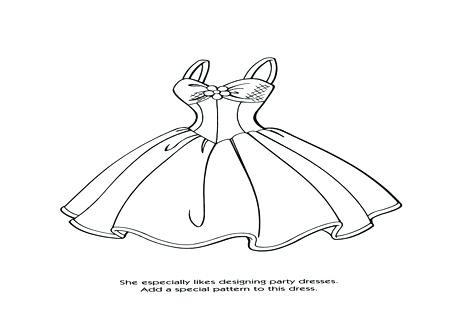 476x333 Design A Dress Coloring Pages Dress Coloring Pages Free Printable
