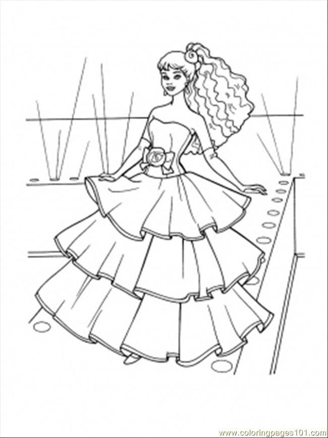 650x868 Dress Coloring Pages