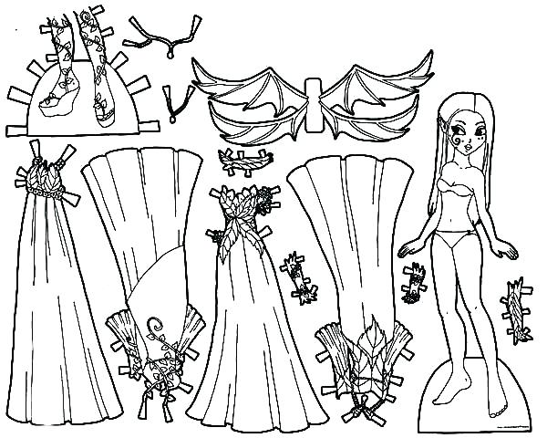 600x480 Dress Coloring Pages Fabulous Doll Dress Coloring Pages Barbie