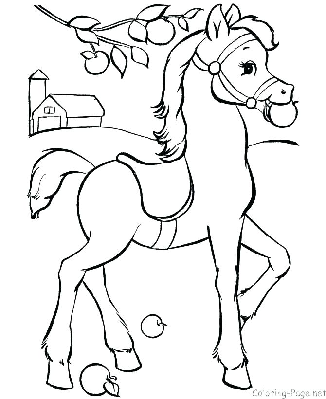 670x820 Quarter Horse Coloring Pages Color Pages Of Horses Coloring Pages