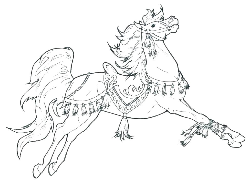 1024x748 Coloring Page Of Horse Coloring Page Of Horse Realistic Horse
