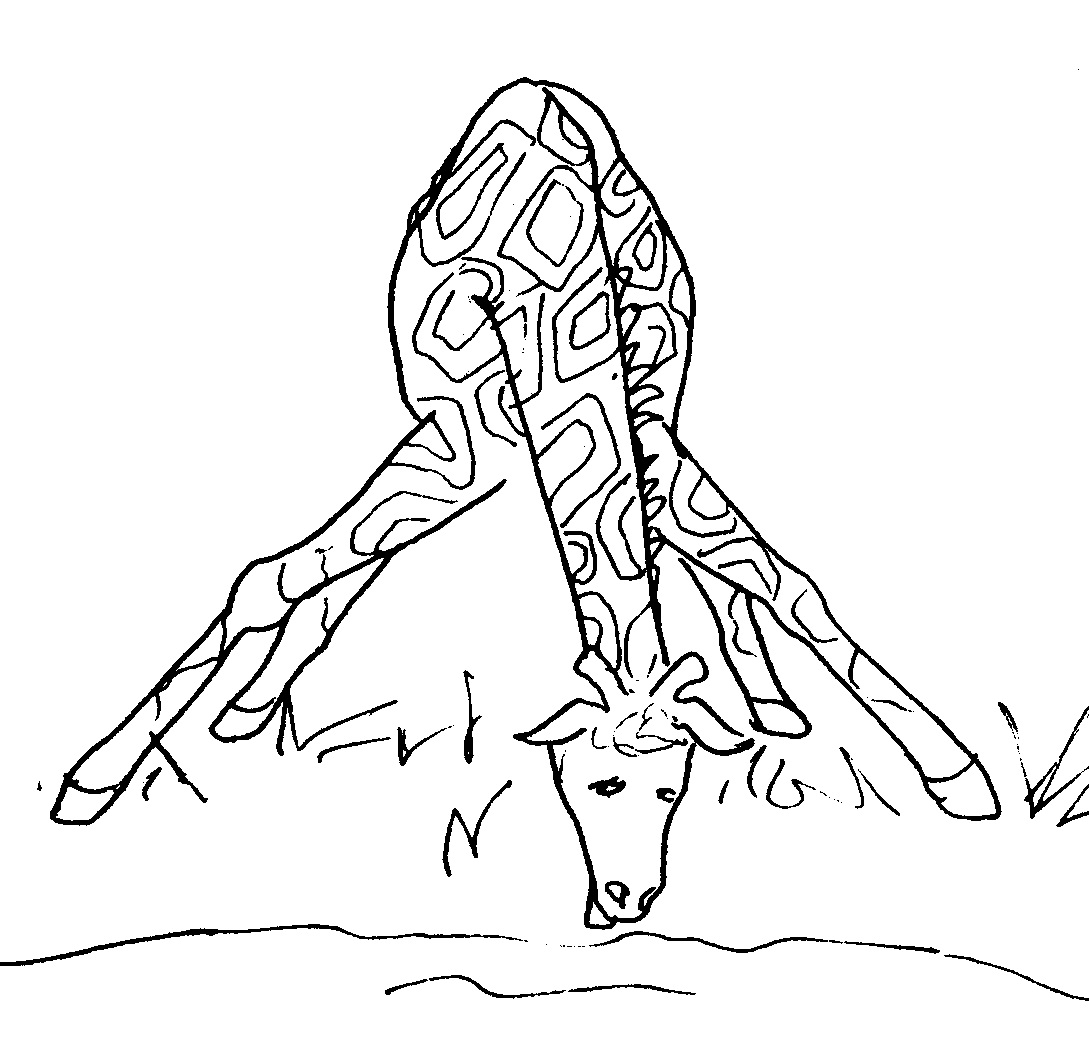 1089x1045 Free Printable Giraffe Coloring Pages For Kids