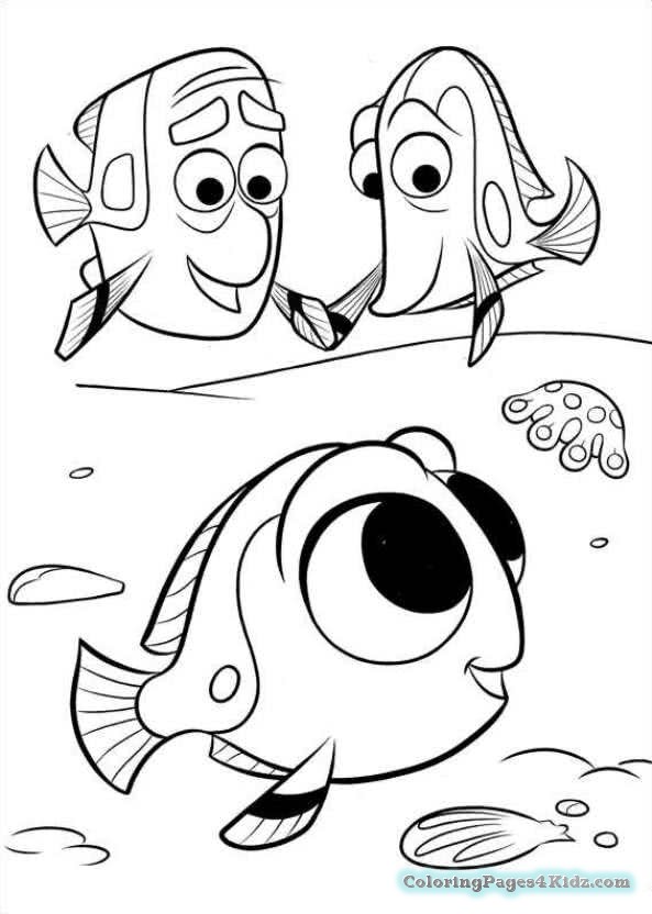 593x832 Finding Dory Coloring Pages Hank Driving Coloring Pages For Kids