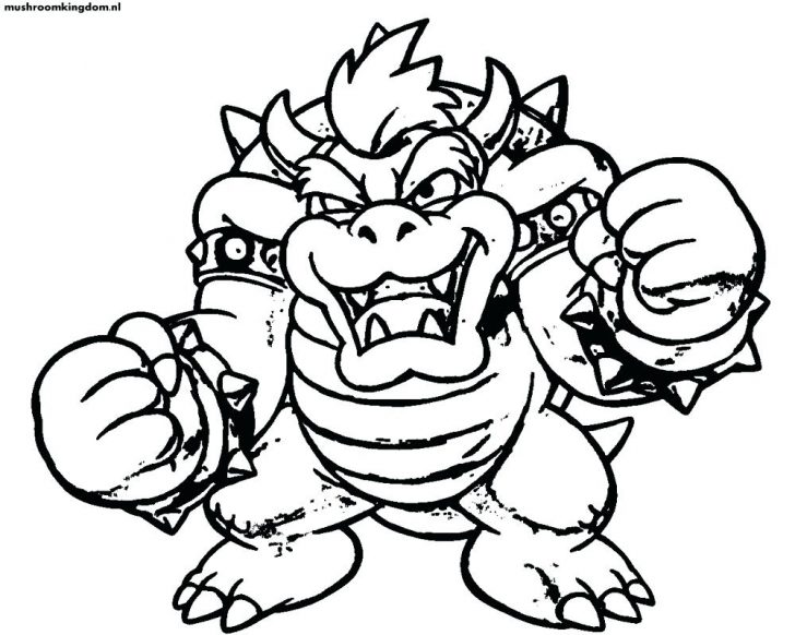 728x582 Mario Kart Driving Coloring Page Super Hat Outline Pages Para Bros