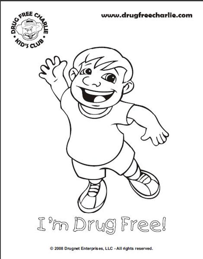 704x896 Printable Drug Free Coloring Pages