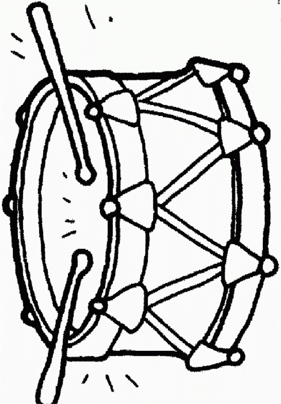 900x1295 Drum Set Coloring Page Free Printable Pages Fancy Drums