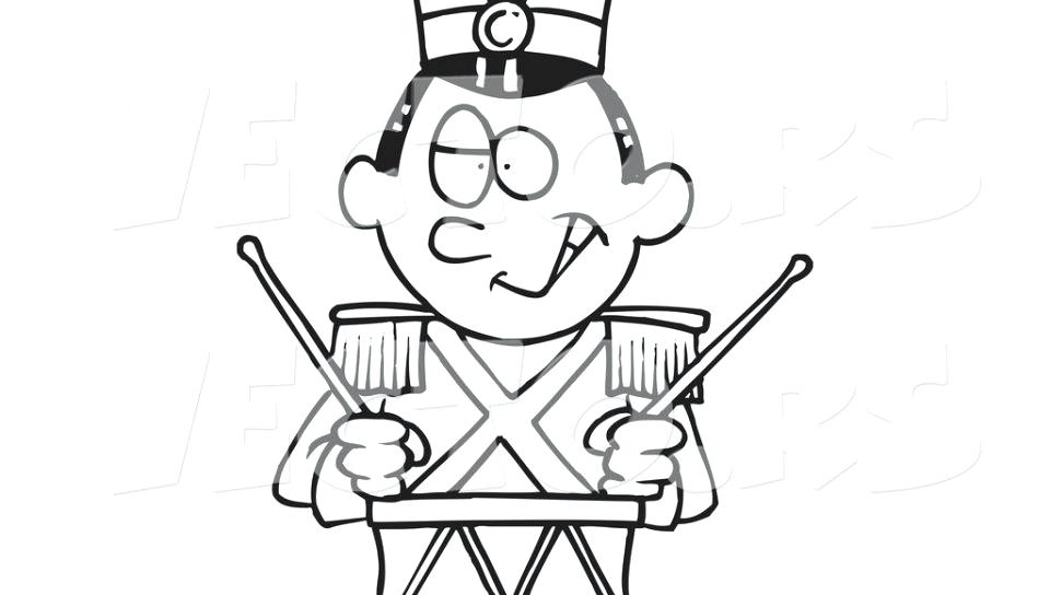 960x544 Drums Coloring Page Cartoon Tin Soldier Drumming Coloring Page
