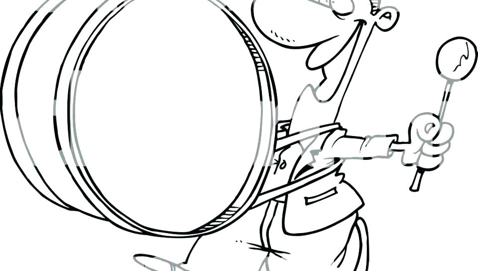 960x544 Drum Coloring Pages
