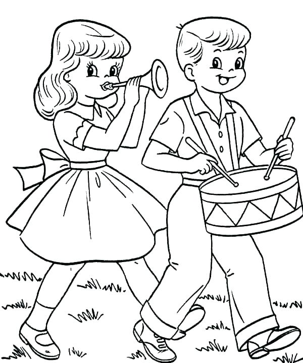600x719 Drums Coloring Pages