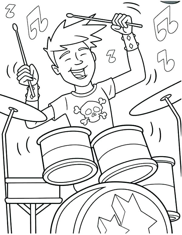 600x772 Art Coloring Page Free Art Coloring Pages Orig Drum Coloring Page