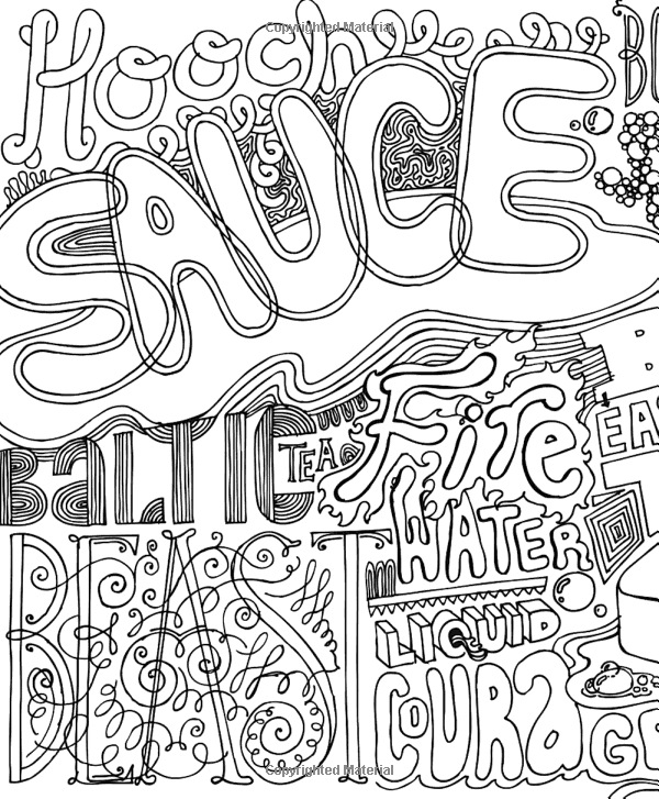 600x727 Color Me Drunk A Drinking And Drawing Activity Book Potter Style