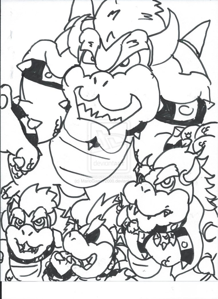 762x1048 Awesome Coloring Pages With And Princess Peach Bowser Jr Super