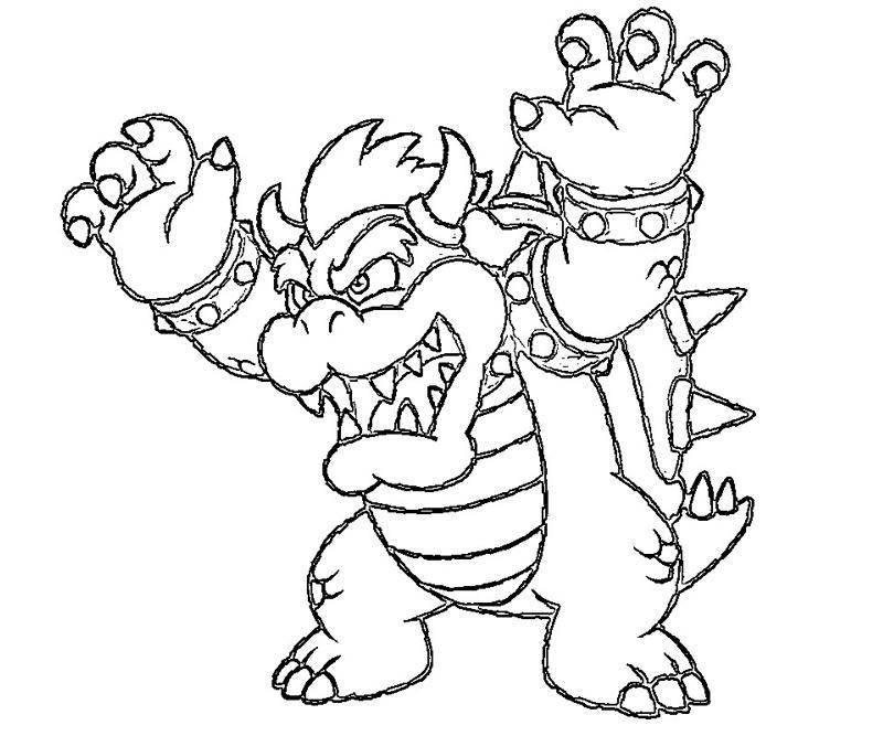 800x667 Dark Bowser Coloring Pages