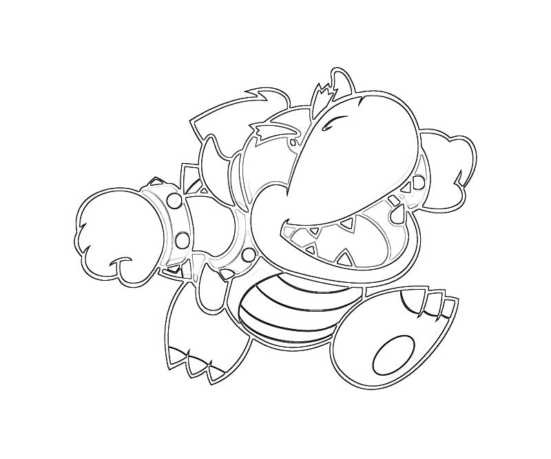 800x667 Dry Bowser Coloring Pages