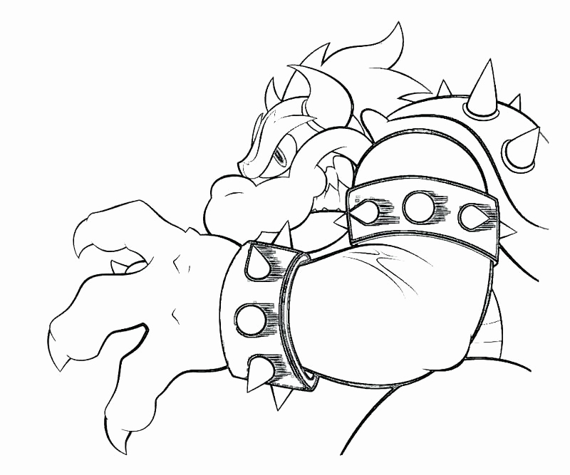 800x667 Bowser Coloring Page Pictures Bowser Coloring Pages Coloring