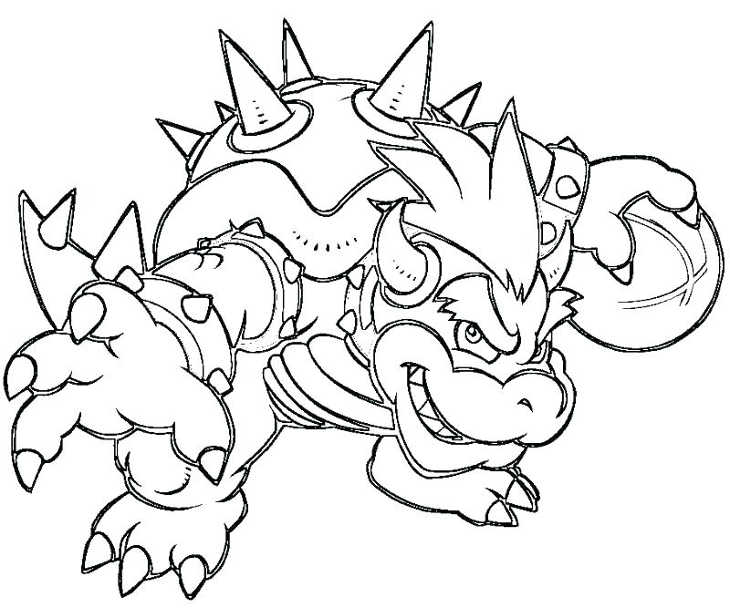 800x667 Bowser Coloring Pages Coloring Pages To Print Coloring Pages