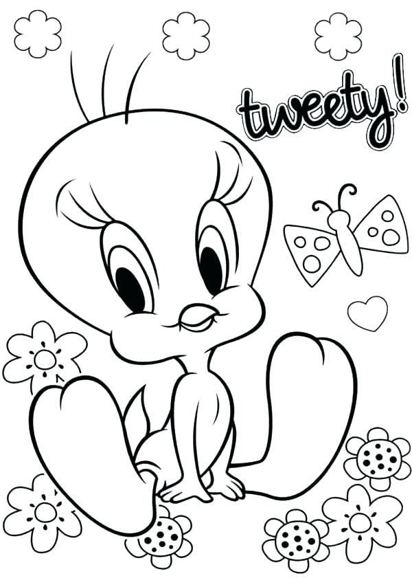 600x841 Coloring Pages Tweety Bird Coloring Pages Coloring Pages Bird